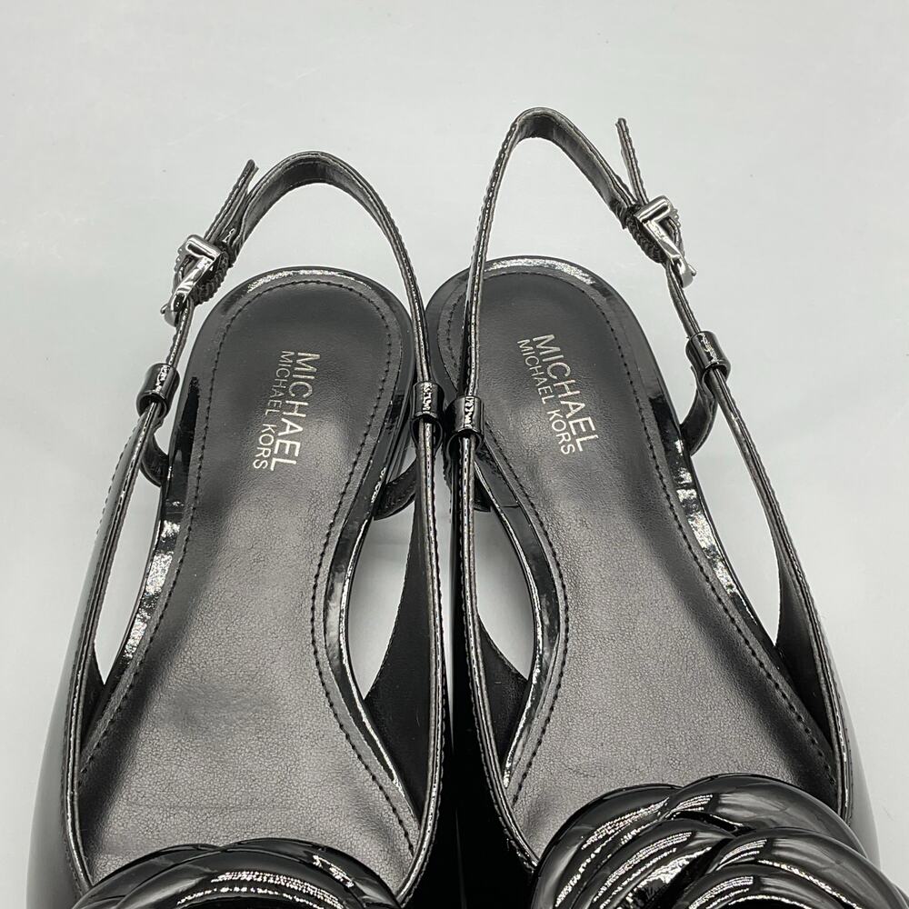 NEW Michael Kors Women’s Elodie Slingback Flats Black Size 5M - Picture 6 of 10